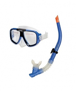 Набор для плавания – Маска и трубка из серии Пловец по подводным скалам, от 8 лет (Intex, с55948)